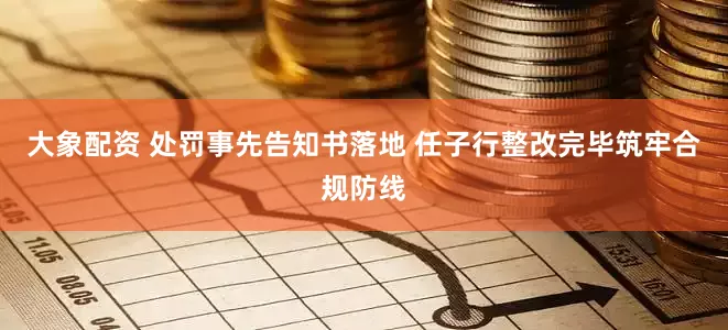 大象配资 处罚事先告知书落地 任子行整改完毕筑牢合规防线